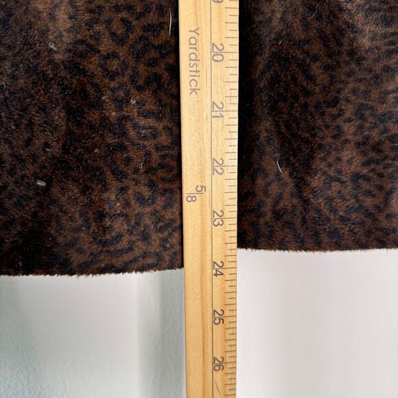 Working Classics Coat Women 16 Brown Black Animal Print Faux Fur Mob Wife 70s - Picture 8 of 8